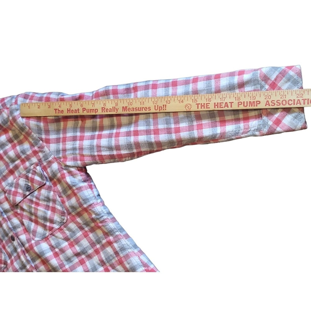 Boston Traders Men's Plaid Hooded Flannel Shirt Jacket Sherpa Lined Sz M Shacket - Picture 4 of 5